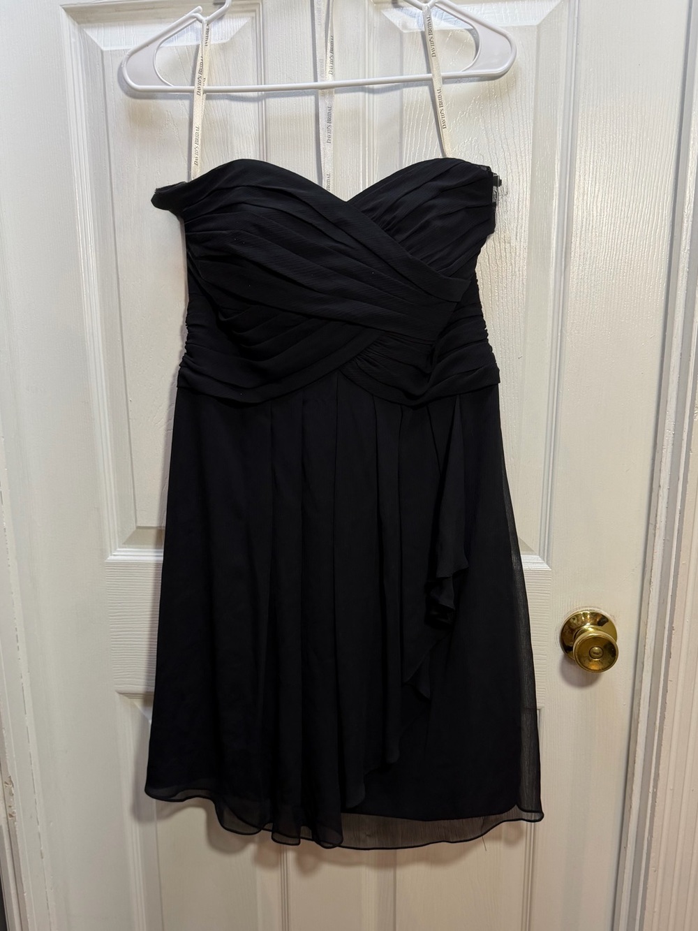 David's Bridal Short Black Homecoming Evening Dress